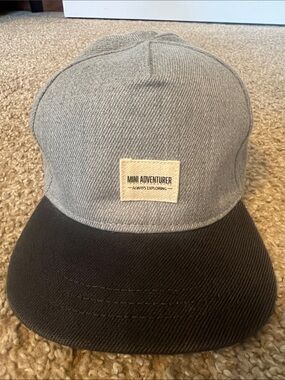H&M Light Gray Infant Cap with Dark Gray Brim